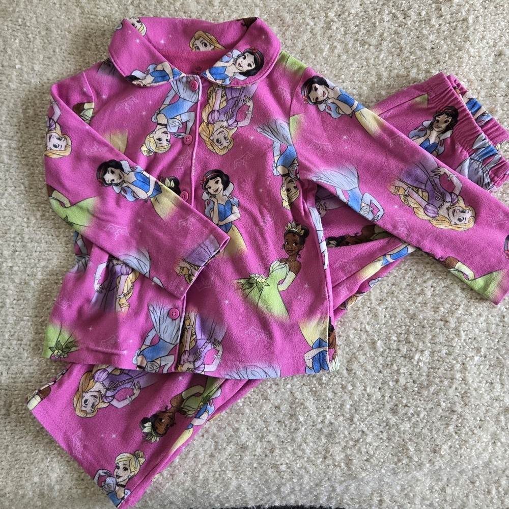 Disney Pink Princess Pajama Set